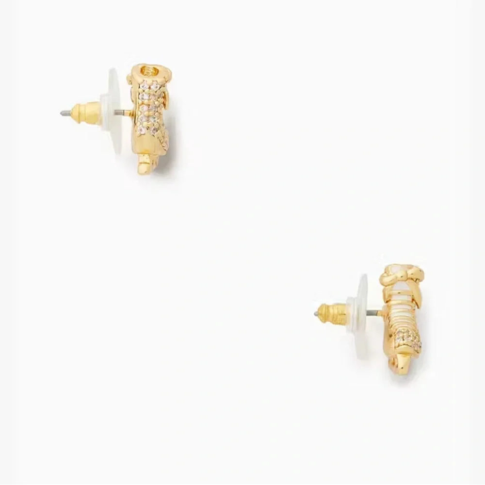 Kate Spade Snow Day‎ Ice Skate Stud Earrings NWT